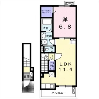 ヴィゴーレ【2階】の間取り