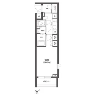 GRAN PASEO 四谷若葉【3階】の間取り