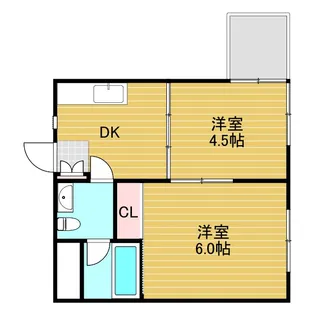 ハイツウエストン【3階】の間取り