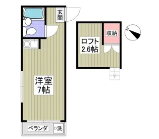 ペンション竹ノ塚【2階】の間取り