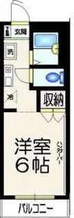 ガーデンフラット【3階】の間取り