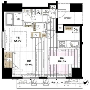 メインステージ新橋【12階】の間取り