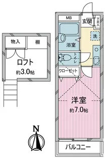 クレセントハイツ21【2階】の間取り