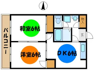 ビューハイム【2階】の間取り