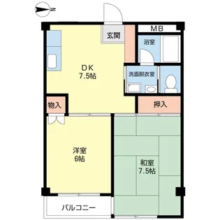 レジデンス森芳【3階】の間取り