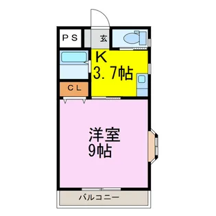 ラフォーレ・ベル【1階】の間取り