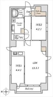 LiveFlat錦糸町【3階】の間取り