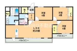 ルアーナ姫島【5階】の間取り
