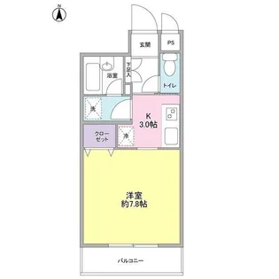 タウンフォルム武蔵小杉一番館【3階】の間取り