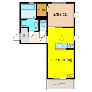 グリーンヒル柏森【1階】の間取り