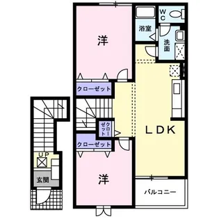 ミルトシティA【2階】の間取り