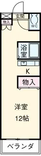 クリーンハイツ安井III【2階】の間取り