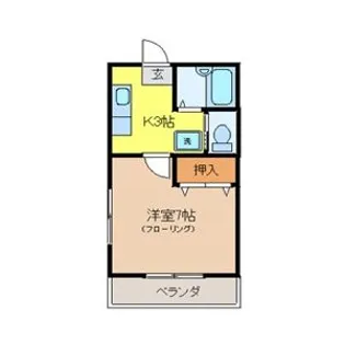 プラース宝木【1階】の間取り