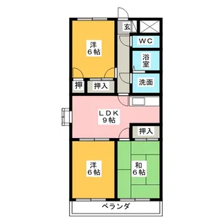 アムールKATO【4階】の間取り