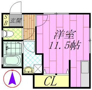 イーストビレッジ【1階】の間取り
