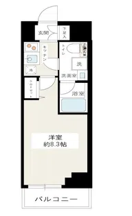 HY’s Salire 用賀【7階】の間取り