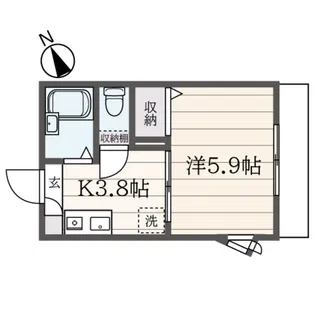 フレグランス壱番館【1階】の間取り