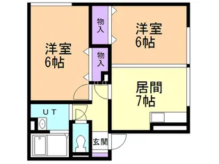 STキャッスルA【1階】の間取り