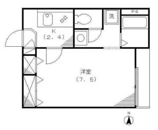 クレスト大久保【1階】の間取り
