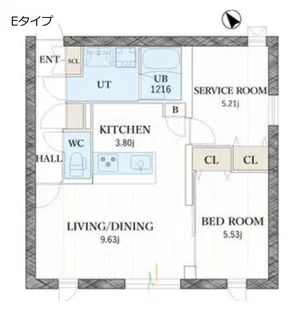 quador noie 吹上【3階】の間取り