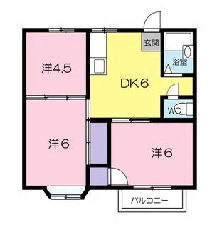 パレス下鳥須井 B【2階】の間取り