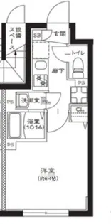 TH渋谷中央御苑レジデンス【1階】の間取り