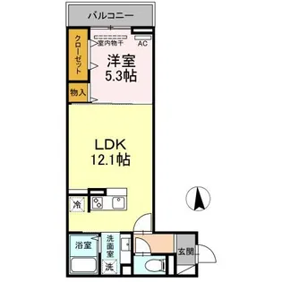 エクセリア蓮根【3階】の間取り