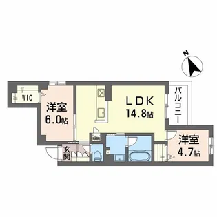Casa Regio【2階】の間取り