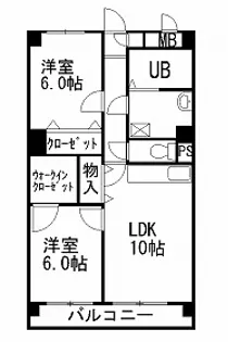 三島ガーデンヒルズ【3階】の間取り