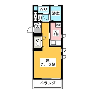 ボンヌシャンス【3階】の間取り