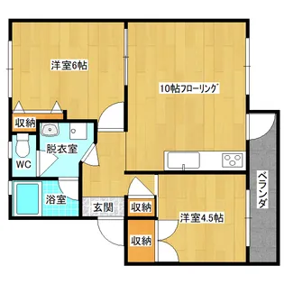 ai立岩ビル【4階】の間取り