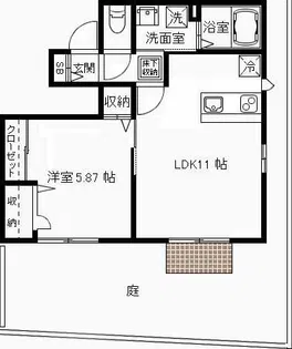 ソレアード・マキ【1階】の間取り