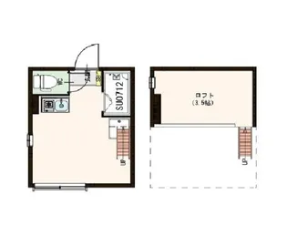 東京都中野区中野1【アパート】の間取り