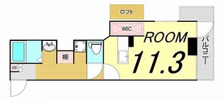 広島県広島市中区八丁堀【マンション】の間取り