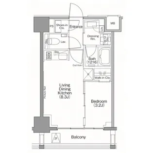 ザ・パークハビオSOHO南青山【5階】の間取り