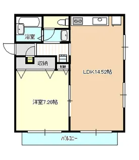 カーサ神敷台【1階】の間取り