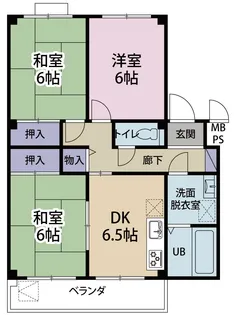 アップルハウス【3階】の間取り