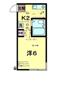 クレーブラット白金台【1階】の間取り