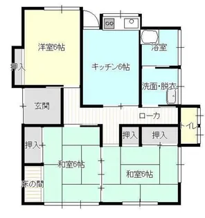 岡山県岡山市南区南輝2【一戸建】の間取り
