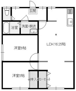 新潟第1時田ハウス【1階】の間取り