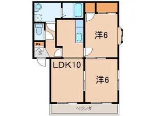 ネオハイツ【1階】の間取り