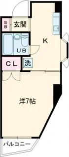 1Kの間取り画像