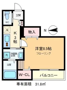 Kiyosumiso【4階】の間取り