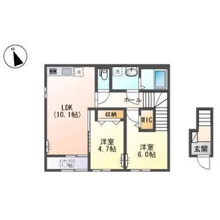 サンエリーハイム【2階】の間取り