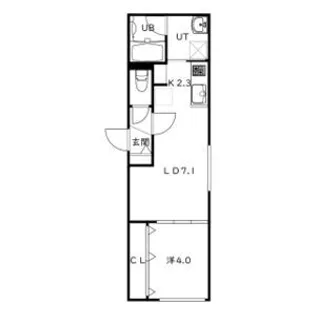 シティレジデンス福住【1階】の間取り