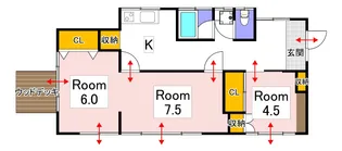 岡山県岡山市中区門田文化町2【一戸建】の間取り