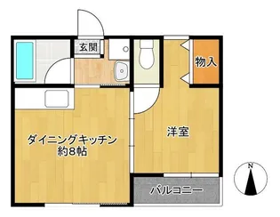 安武アパート【1階】の間取り