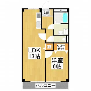 レジデンスサカタ【2階】の間取り