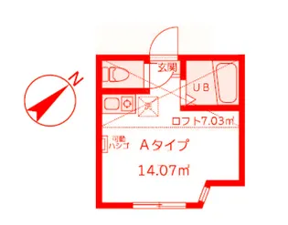 ユナイト大船エルパサージュ【1階】の間取り