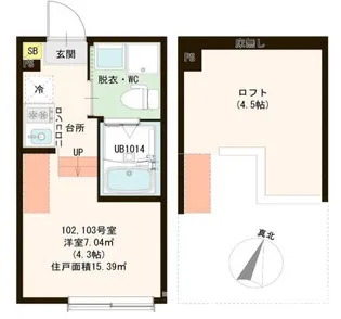 ハーモニープレシャス亀有【1階】の間取り